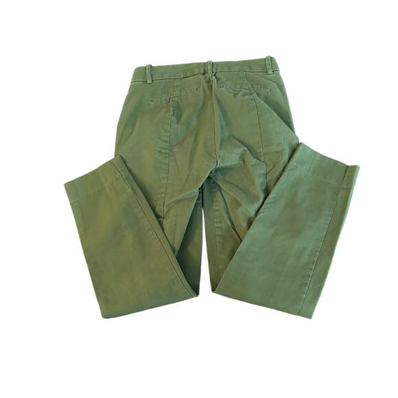 J Crew Mercantile Effortless Slim Crop Chino Pant Green 00 Preppy Utility J9743 - Picture 7 of 13
